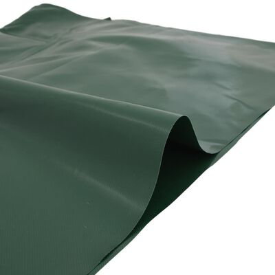 vidaXL Presenning grønn 1,5x10 m 650 g/m²