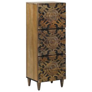 vidaXL H&oslash;yt brett Brun 40 x 33,5 x 110 cm Massiv mango tre