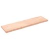 vidaXL Bordplate 180x50x(2-6) cm ubehandlet heltre eik naturlig kant