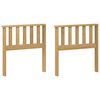 vidaXL Armlene Modul 2 pcs Hvit 60 x 6 x 61 cm Solid akasietre