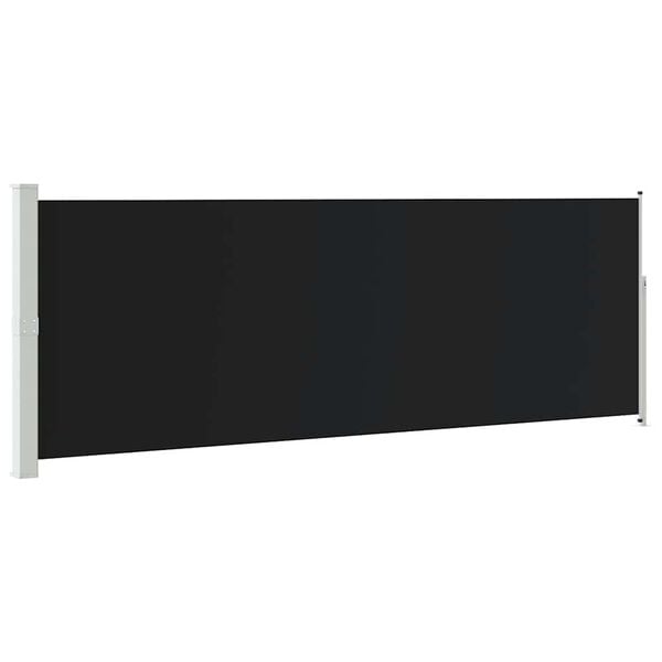 vidaXL Uttrekkbar sidemarkise 160 x 500 cm svart