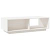 vidaXL Salongbord hvit 110x50x33,5 cm heltre furu