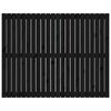 vidaXL Veggmontert sengegavl svart 140x3x110 cm heltre furu
