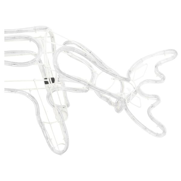 vidaXL Julereinsdyrfigurer 3 stk varmhvit 73x31x45 cm