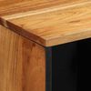 vidaXL Serviesskap med d&oslash;r Naturlig 80 x 33,5 x 75 cm Solid akasietre