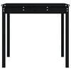 vidaXL Hagebord svart 121x82,5x76 cm heltre furu