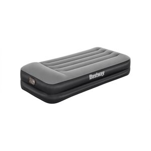 Bestway Oppbl&aring;sbar flokket luftseng med innebygd luftpumpe 191x97x46cm