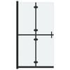 vidaXL Sammenleggbar dusjvegg med frostet ESG-glass 120x190 cm