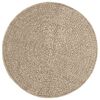 vidaXL Teppe ZIZUR beige &Oslash; 90 cm jute-utseende innend&oslash;rs og utend&oslash;rs