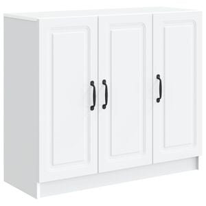 vidaXL Serviesskap Hvit 89 x 34,5 x 77 cm Konstruert tre