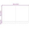 vidaXL Innvendbar Markise Flerfarget 350 x 200 cm Polyester og Metall