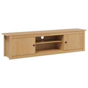 vidaXL TV-stativ HILL 158 x 40 x 39.5 cm Honning brun Massiv furu
