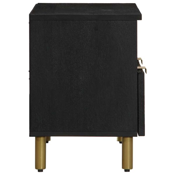 vidaXL TV-benk svart 70x33x46 cm konstruert tre