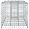 vidaXL Gabion hevet seng s&oslash;lv 140 x 60 x 55 cm Galvanisert St&aring;l