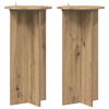 vidaXL Planteholder 2 stk. Artisan eik 40 x 40 x 80 cm Konstruert tre