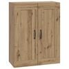 vidaXL Veggskap Artisan eik 69,5 x 34 x 90 cm Konstruert tre