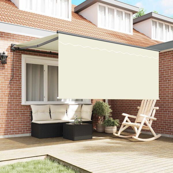 vidaXL Innvendbar Markise Krem 300 x 250 cm Polyester og aluminium