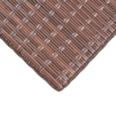 vidaXL Hagebord brun 110x60x67 cm polyrotting