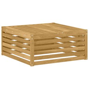 vidaXL Ute fotst&oslash;tte Solid akasietre Hvit 79 x 79 x 37 cm