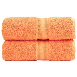 vidaXL Premium vaskeh&aring;ndkl&aelig;r SOLUND 2 stk oransje 30x30 cm 600 gsm