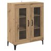 vidaXL Serviesskap Artisan Eik 69,5 x 34 x 90 cm Ingeni&oslash;rtre og jern
