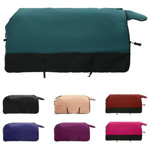 vidaXL Hestepledd M&oslash;rk Gr&oslash;nn og Svart 75 cm Polyester