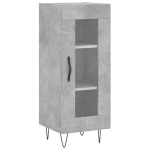 vidaXL Skjenk betonggr&aring; 34,5x34x90 cm konstruert tre