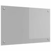 vidaXL Kj&oslash;kkenbenkplate Lysegr&aring; 80 x 50 cm herdet glass