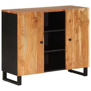 vidaXL Skjenk med 2 d&oslash;rer 90x33x75 cm heltre akasie