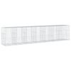 vidaXL Gabionkurv med deksel 700x100x150 cm galvanisert jern