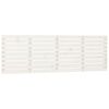 vidaXL Veggmontert sengegavl hvit 206x3x63 cm heltre furu
