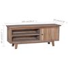 vidaXL TV-benk 100x30x40 cm heltre teak