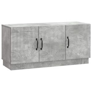 vidaXL TV-skap Betonggr&aring; 99 x 34,5 x 47 cm Konstruert tre