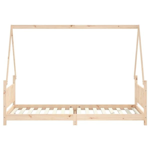 vidaXL Barnesengeramme 90x200 cm heltre furu