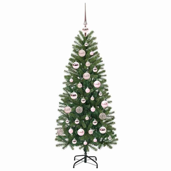 vidaXL Kunstig juletre med 150 LED med stativ gr&oslash;nn 120 cm PE og PVC