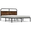 vidaXL Sengeramme uten madrass r&oslash;kt eik 120x190 cm konstruert tre