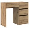 vidaXL Skrivebord Artisan Eik Konstruert tre 90 x 37,5 x 75 cm