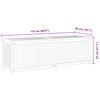 vidaXL Hageboks 175x50x55 cm heltre teak