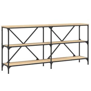 vidaXL Salongbord sonoma eik 160x30x75 cm konstruert tre og jern