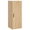 vidaXL Highboard sonoma eik 34,5x34x180 cm konstruert tre