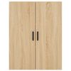 vidaXL Highboard sonoma eik 69,5x34x180 cm konstruert tre