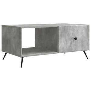 vidaXL Kaffebord Betonggr&aring; 90 x 50 x 40 cm Konstruert tre