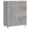 vidaXL Highboard gr&aring; sonoma 69,5x34x180 cm konstruert tre