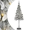vidaXL Juletre med 300 LED med stativ Hvit 210 cm PE og st&aring;l