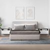 vidaXL Veggmonterte nattbord 2 stk hvit 45x26x28,5 cm