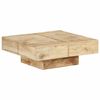 vidaXL Salongbord 80x80x28 cm heltre mango