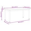 vidaXL Kaffebord Gammelt tre 100 x 50 x 45 cm Konstruert tre