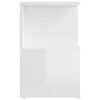 vidaXL Nattbord 2 stk høyglans hvit 35x35x55 cm konstruert tre