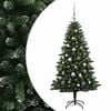 vidaXL Kunstig juletre med kuler 120 cm 150 LED-lys Varmhvit
