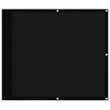 vidaXL Balkongskjerm svart 90x700 cm 100% polyester oxford